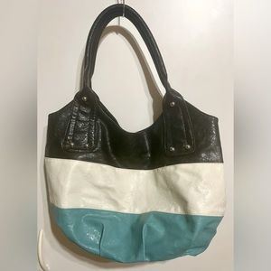 Multi toned hobo bag
